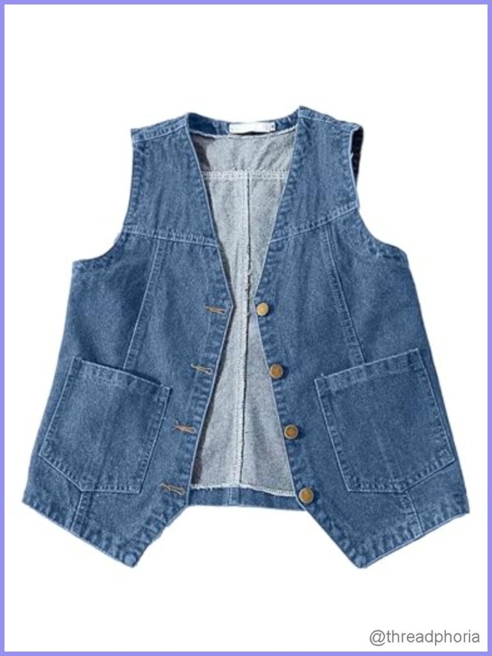 Women's Casual Denim Vest Sleeveless Jean Jacket Open Front V-Neck